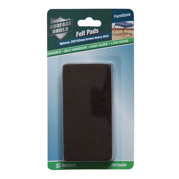 Almohadillas de comida de fieltro rectangulares negras