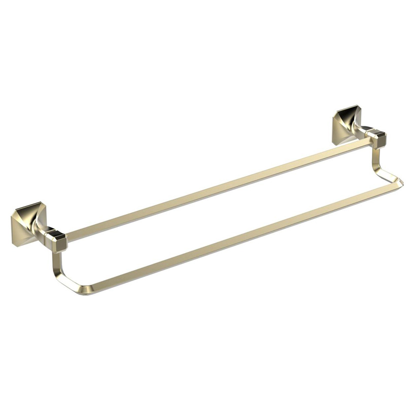 Toallero de metal para baño de postes dobles
