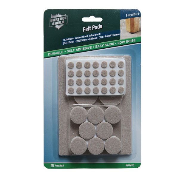 Almohadillas de fieltro para protección de suelos duros